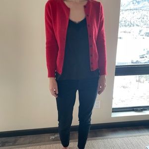 Patagonia red cashmere cardigan M